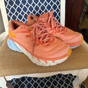 HOKA Women’s Gaviota 4 Running Shoe Coral Peach 7.5B
